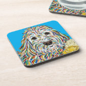 LABRADOODLE COASTER GETRÄNKEUNTERSETZER (Linke Seite)
