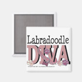 LabraDoodle DIVA Magnet (Vorderseite/Rückseite)