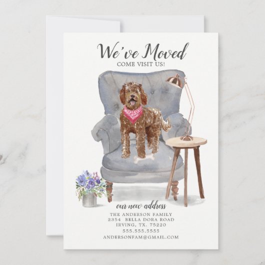 Labradoodle Dog | Ankündigung der Beförderung (Vorderseite)