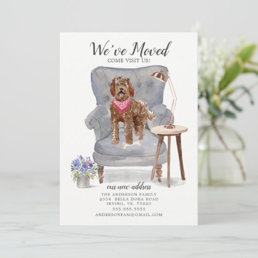 Labradoodle Dog | Ankündigung der Beförderung (Stehend Vorderseite)