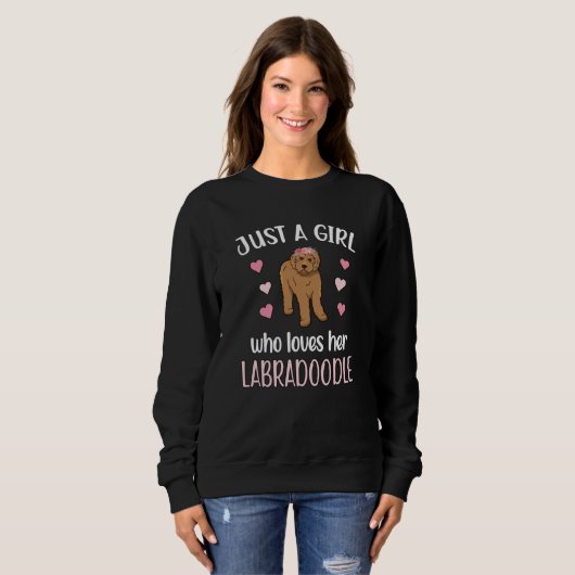 Labradoodle Dog Girl Hund Lover Labradoodle Mama Sweatshirt (Vorne ganz)