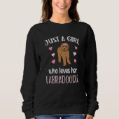 Labradoodle Dog Girl Hund Lover Labradoodle Mama Sweatshirt (Vorderseite)