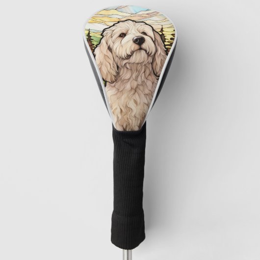 Labradoodle Dog Golf Headcover (Vorderseite)