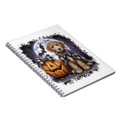 Labradoodle Dog Halloween Square Notizblock (Rechte Seite)