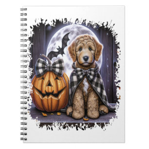 Labradoodle Dog Halloween Square Notizblock