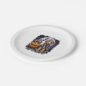 Labradoodle Dog Halloween Square Pappteller (Schrägansicht)