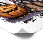 Labradoodle Dog Halloween Square Poster (Ecke)