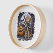 Labradoodle Dog Halloween Square Uhr (Winkel)