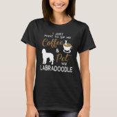 Labradoodle Dog Kaffeehalter Weihnachten Geburtsta T-Shirt (Vorderseite)