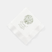 Labradoodle Dog Personalisiert Cheers Napkins Serviette (Ecke)