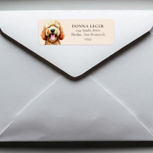 Labradoodle Dog Personalisierte Adresse