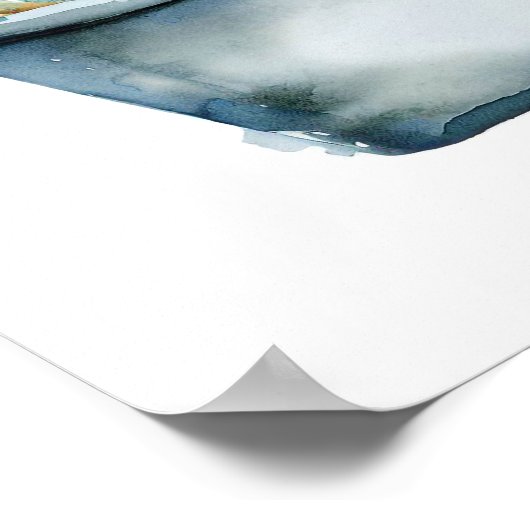 Labradoodle Dog Poster (Ecke)