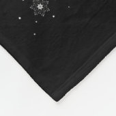 Labradoodle Dog Santa Sleigh Flying Funny Magical Fleecedecke (Ecke)