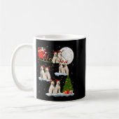 Labradoodle Dog Santa Sleigh Flying Funny Magical Kaffeetasse (Links)
