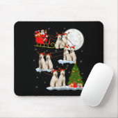 Labradoodle Dog Santa Sleigh Flying Funny Magical  Mousepad (Mit Mouse)