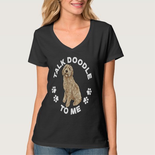 Labradoodle Dog Talk Doodle To Me Labradoodle T-Shirt (Vorderseite)
