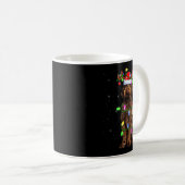 Labradoodle Dog Xmas Lighting Santa Labradoodle Ch Kaffeetasse (VorderseiteRechts)