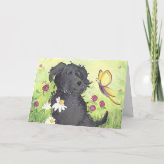 Labradoodle Doodle Hund / Danke Karte
