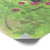 Labradoodle Doodle Hund / Künstlerposter drucken Poster (Ecke)