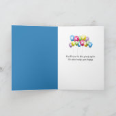 Labradoodle Doodling zum 70. Geburtstag Karte (Innenseite)