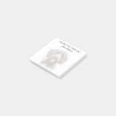 Labradoodle-Fan monogrammierter Hund Post-it Klebezettel (angewinkelt)