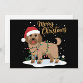 Labradoodle Frohe Weihnachten Weihnachten Weihnach (Vorne/Hinten)
