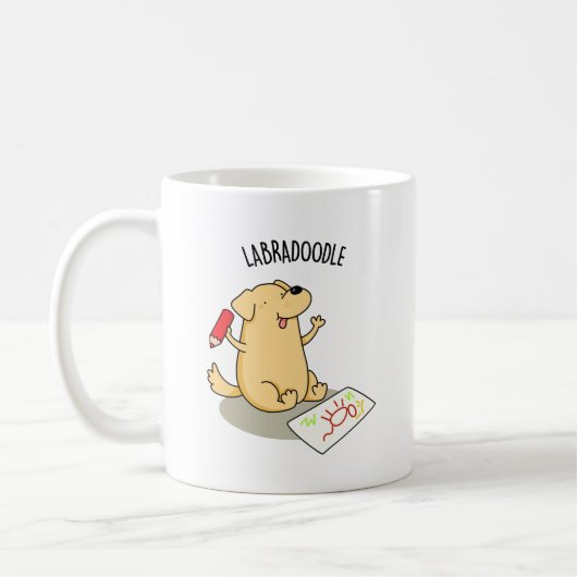 Labradoodle Funny Labrador Dog Pub Kaffeetasse (Links)