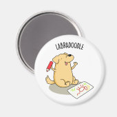 Labradoodle Funny Labrador Dog Pub Magnet (Vorderseite/Rückseite)