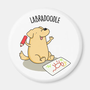 Labradoodle Funny Labrador Dog Pub Magnet