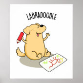 Labradoodle Funny Labrador Dog Pub Poster (Vorne)