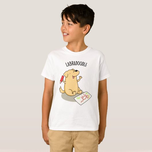 Labradoodle Funny Labrador Dog Pub T-Shirt (Vorne ganz)