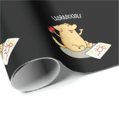 Labradoodle Funny Labrador Dog Pun Dark BG Geschenkpapier (Rolleneckpunkt)
