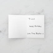 Labradoodle Geburtstagskarte Personalisiert Karte (Innenseite)