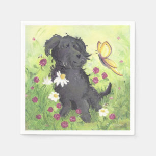 Labradoodle Gekritzel-Hund/Papierservietten Serviette