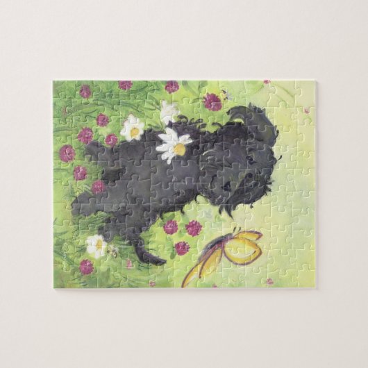 Labradoodle Gekritzel-Hund/Puzzlespiel Puzzle (Horizontal)