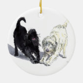 Labradoodle Gekritzel Keramikornament (Hinten)