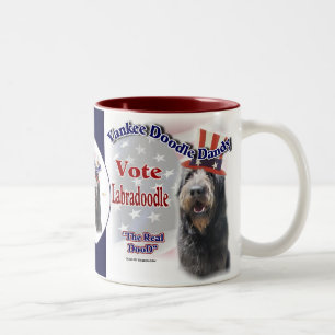 Labradoodle Geschenke, Labradoodle Spaß-Tassen Zweifarbige Tasse