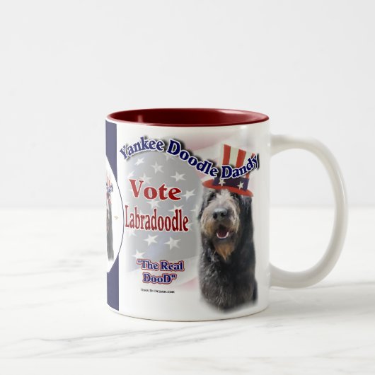Labradoodle Geschenke, Labradoodle Spaß-Tassen Zweifarbige Tasse (Rechts)