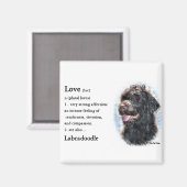 Labradoodle-Geschenke Magnet (Vorderseite/Rückseite)
