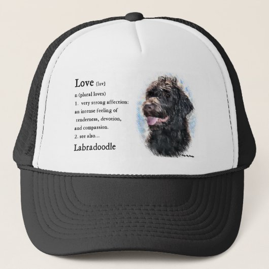 Labradoodle-Geschenke Truckerkappe (Vorderseite)