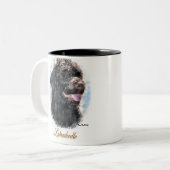 Labradoodle-Geschenke Zweifarbige Tasse (Vorderseite Links)