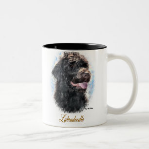 Labradoodle Geschenke Zweifarbige Tasse
