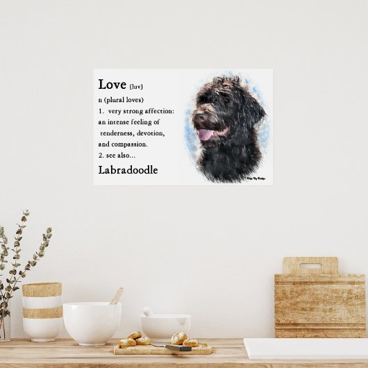 Labradoodle gibt Kunstdrucke Poster (Küche)