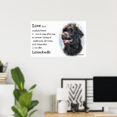 Labradoodle gibt Kunstdrucke Poster (Heimbüro)