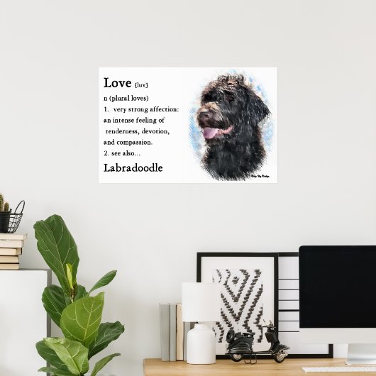 Labradoodle gibt Kunstdrucke Poster (Heimbüro)