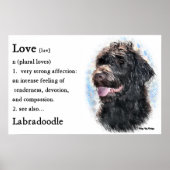 Labradoodle gibt Kunstdrucke Poster (Vorne)