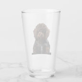 Labradoodle, goldendoodle, bernedoodle lustiges Ge Glas (Rückseite)