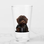 Labradoodle, goldendoodle, bernedoodle lustiges Ge Glas (Vorderseite)