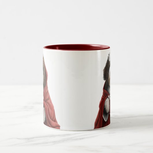 Labradoodle, goldendoodle, bernedoodle-Tasse Zweifarbige Tasse (Mittel)