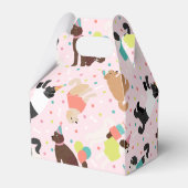 Labradoodle / Goldendoodle Geburtstagsparty Geschenkschachtel (Rückseite)